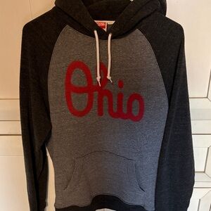 HOMAGE Ohio Women's Hoodie - Black, Gray, and Red